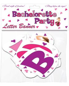 Bachelorette party letter banner